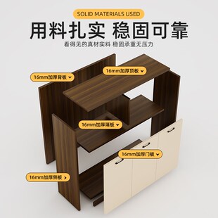 文件柜办公室矮柜资料收纳柜打印机柜办公桌边柜档案柜隔断置物柜