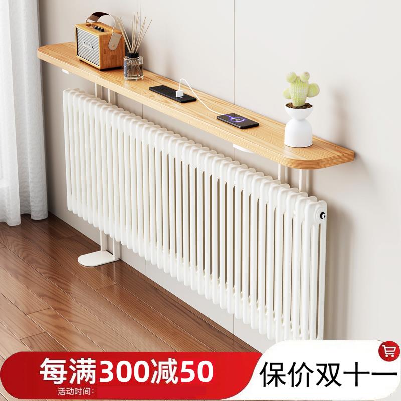 暖气片上方置物架沙发后置物架实木靠墙夹缝柜超窄床尾边双层书架图片