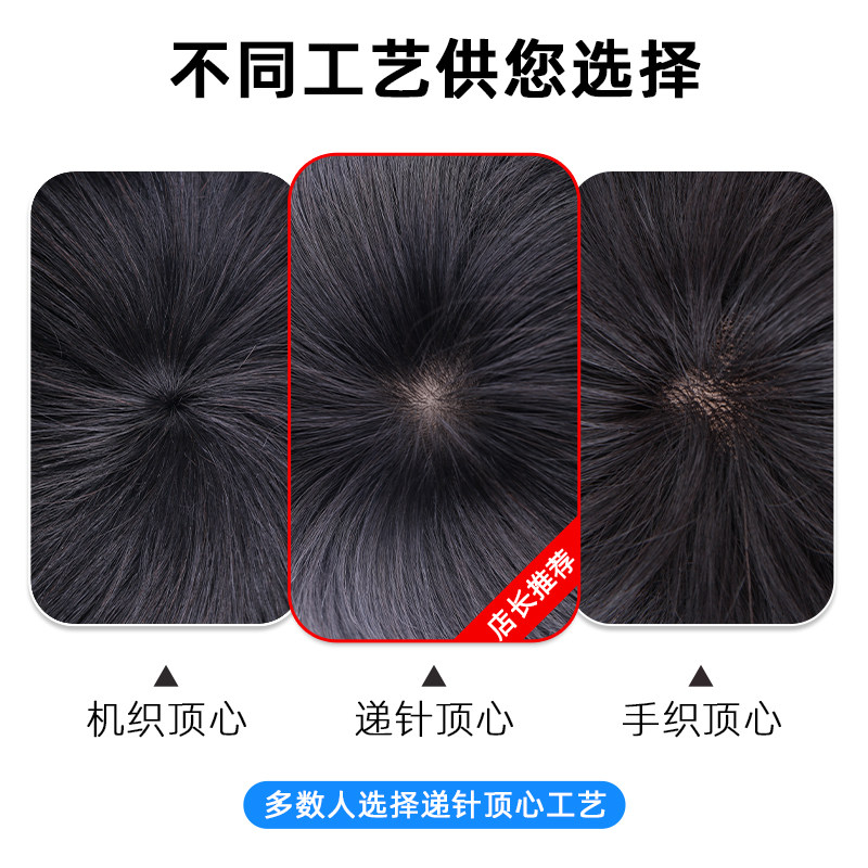 假发男短发造型全头套新款男生纹理烫微分碎盖日常蓬松男士假发套