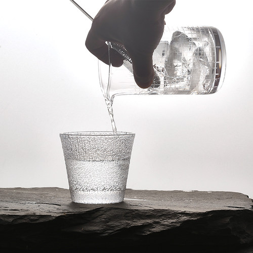 酒吧灵魂日式无铅水晶手工刻花调酒器搅拌杯调酒杯Mixing Glass