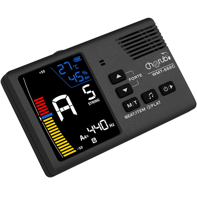 多功能古典吉他电子节拍器调音器湿度计温度计可充电多功能节拍器