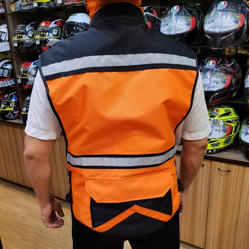 特价清仓男女摩托车反光背心骑行马甲马机车摩旅醒目骑行服反光衣