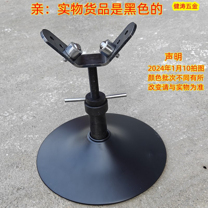 钢管支架三角架图伟支撑架子万向轮高低调节虎王压槽机管子托架