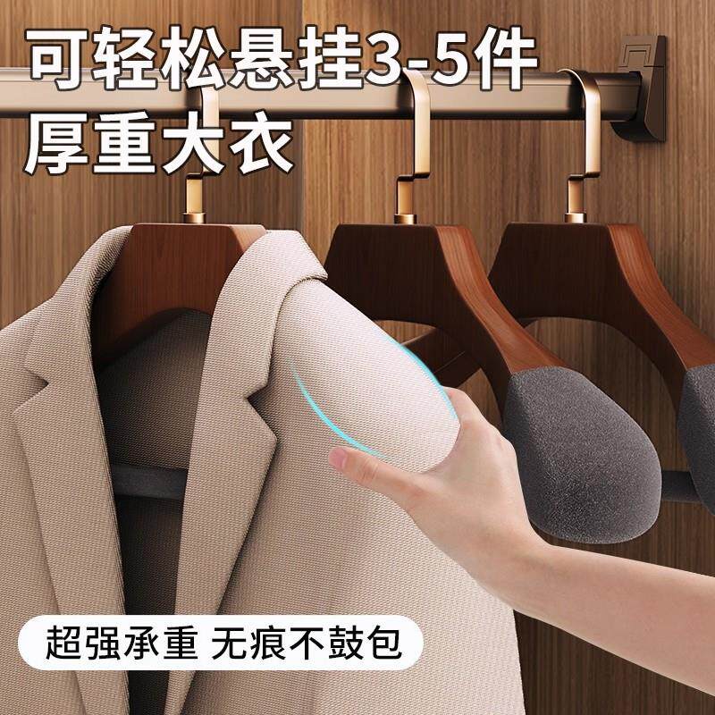 皮草专用衣架挂水貂皮大衣植绒防滑无痕加厚大实木宽肩衣服撑家用