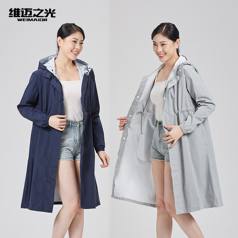 雨衣长款全身防暴雨女士风衣新时尚户外徒步单人骑行电动车雨披潮