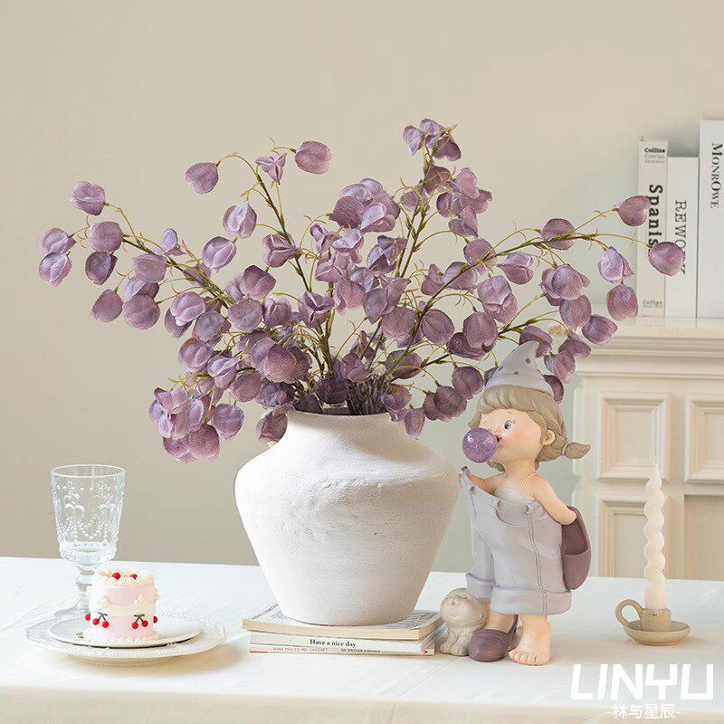 逼真干花栾树灯笼果假花仿真花摆设装饰高档轻奢仿生花束花艺摆件
