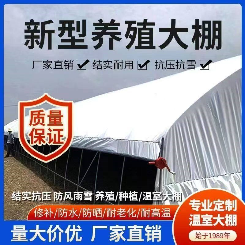 椭圆管大棚骨架钢管全套定制温室大棚支架养殖种植热镀锌连体棚