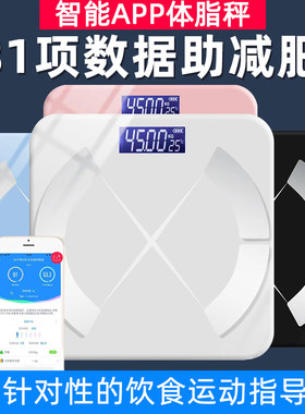 清华同体脂秤智能精准家用体重秤同方人体充电测脂肪体质称减肥秤