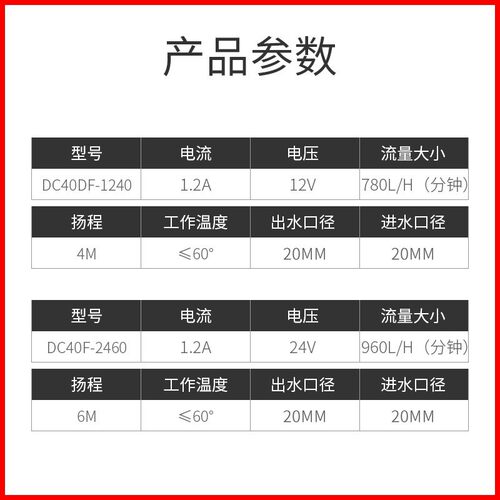 中科水泵DC40F小型家用自来水增压泵热水器专用12V/24V静音小水泵