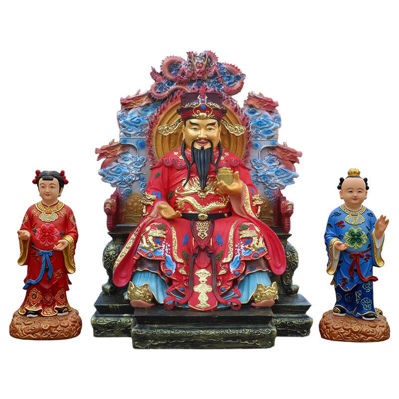 财神爷神像文财神爷佛像 招财供奉大号黄铜范蠡真身铜像比干摆件