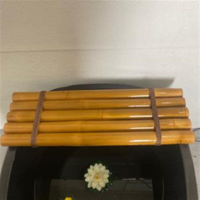 鱼缸流水板 竹排竹垫配件竹子装饰diy摆件不可漂浮竹排流水器