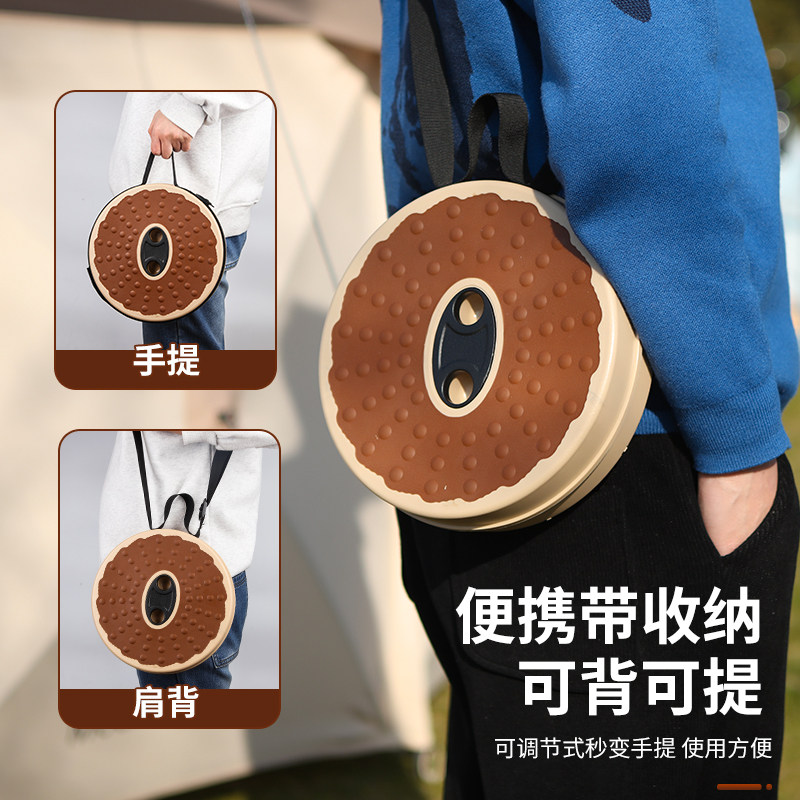 软胶折叠凳户外便携旅行可调伸缩凳子收缩座椅地摊夜市火车马扎