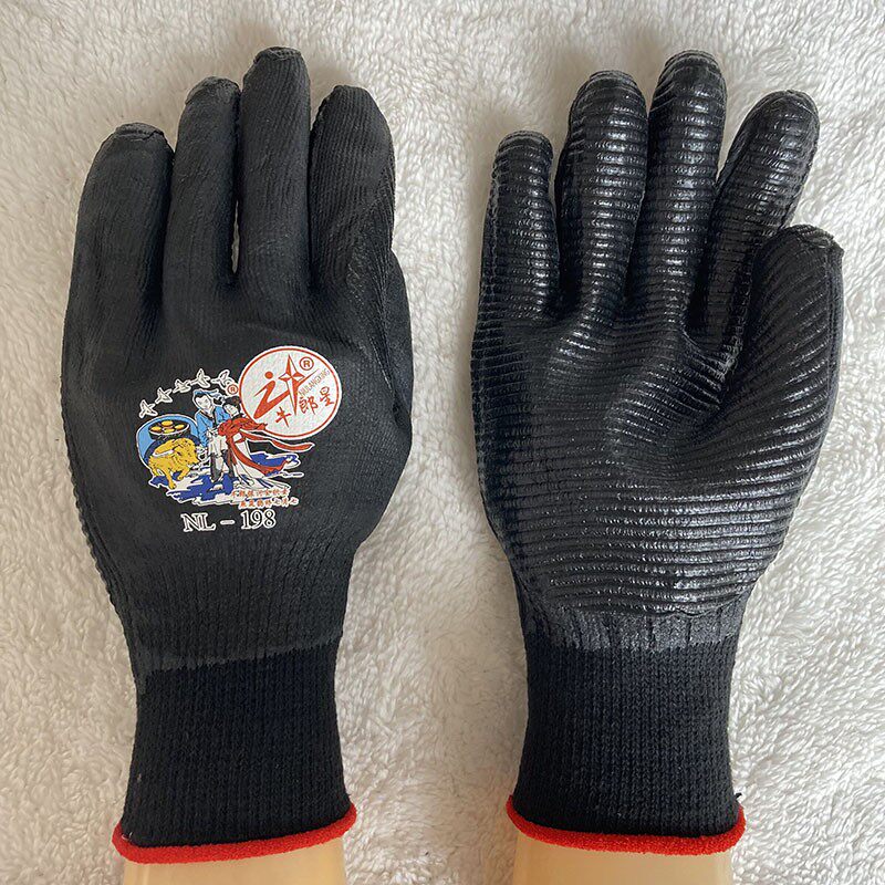 软胶片牛郎星手套正品山东费县加厚耐磨防水防滑耐磨工作劳保手套