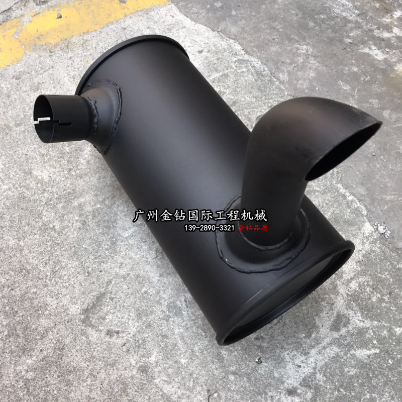 适用PC60-7 100 120-6 4D102发动机排气管 消声器 排气铜 消音器