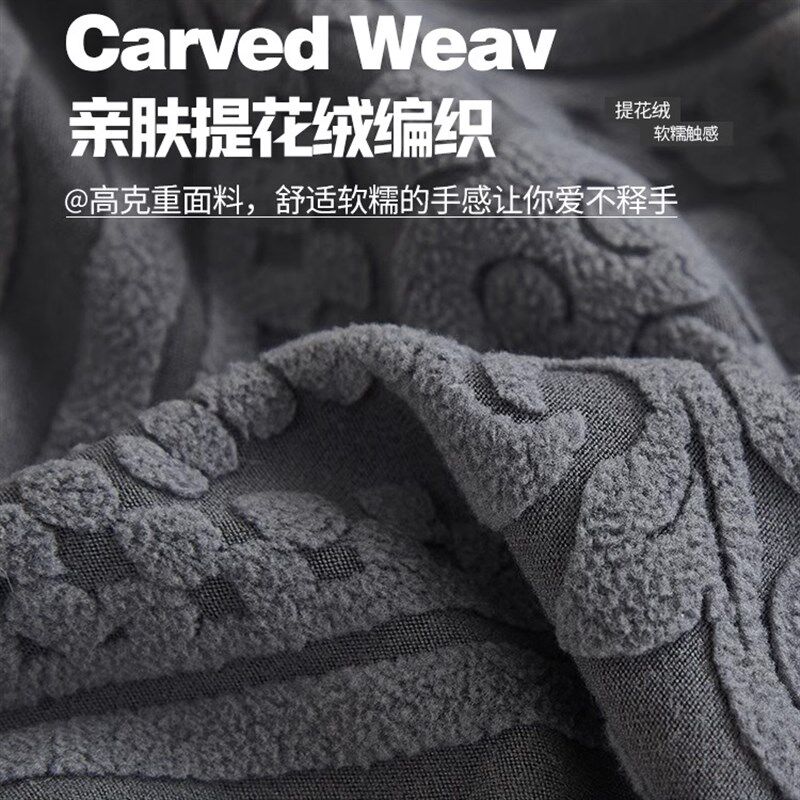 三座一贵妃沙发套罩四季通用全包型带裙边万能防猫抓防尘保护盖布