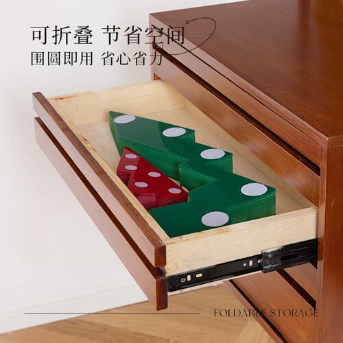 十八纸双子圣诞树迷你发光节日装饰用品家居氛围摆件商场门店布置