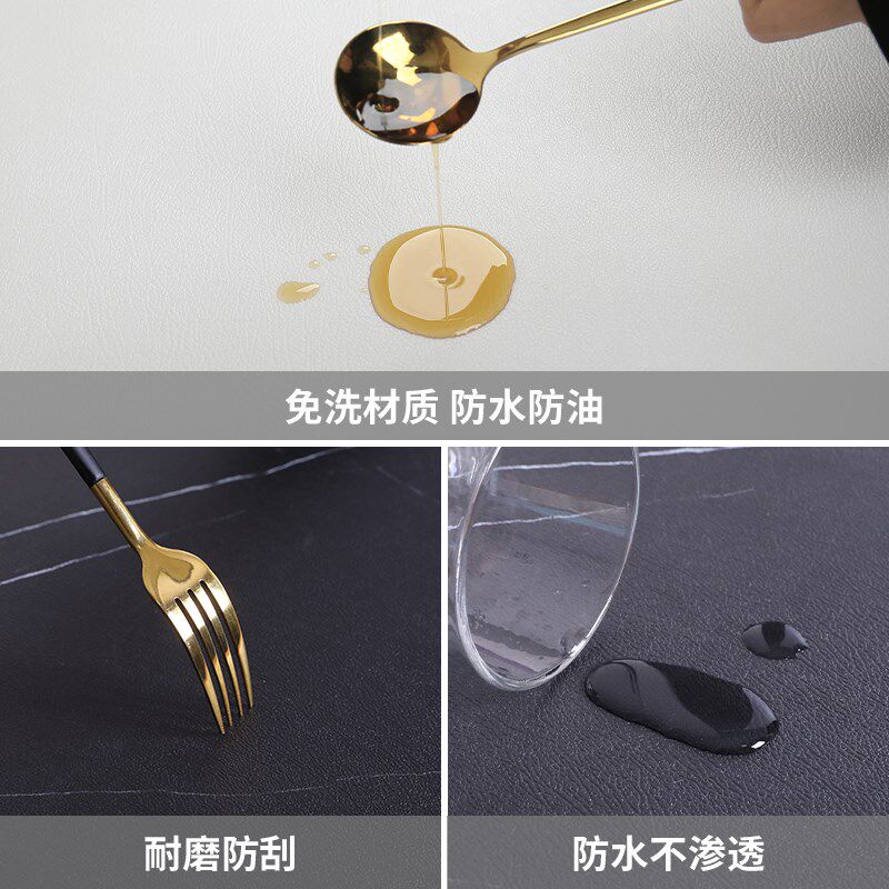 仿实木纹餐桌垫防油防水防烫高级感免洗茶几桌垫桌面保护垫子桌布