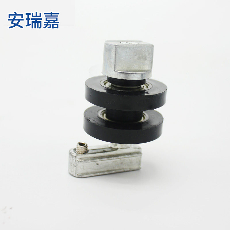 三代平开单开圆弧折叠无框阳台玻璃窗滑轮配件全景创开窗滚轴轮子