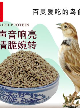 贵州李氏百灵鸟食饲料提性壮膘百灵专用饲料云雀文鸟食料鸟食通用