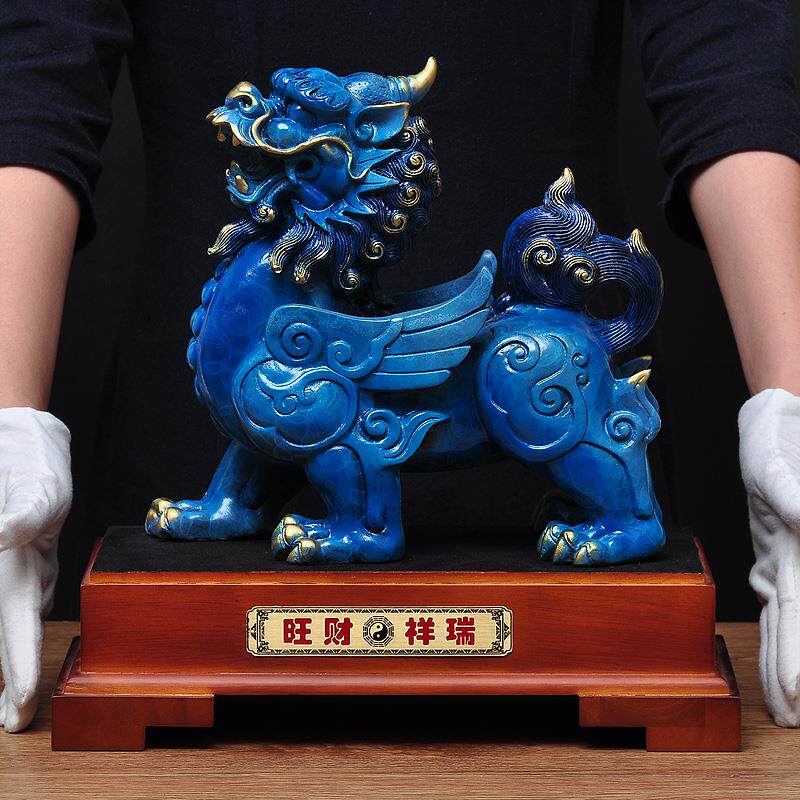 黄铜招财祥瑞貔貅招财摆件家用皮丘公司客厅装饰乔迁新居礼品大号
