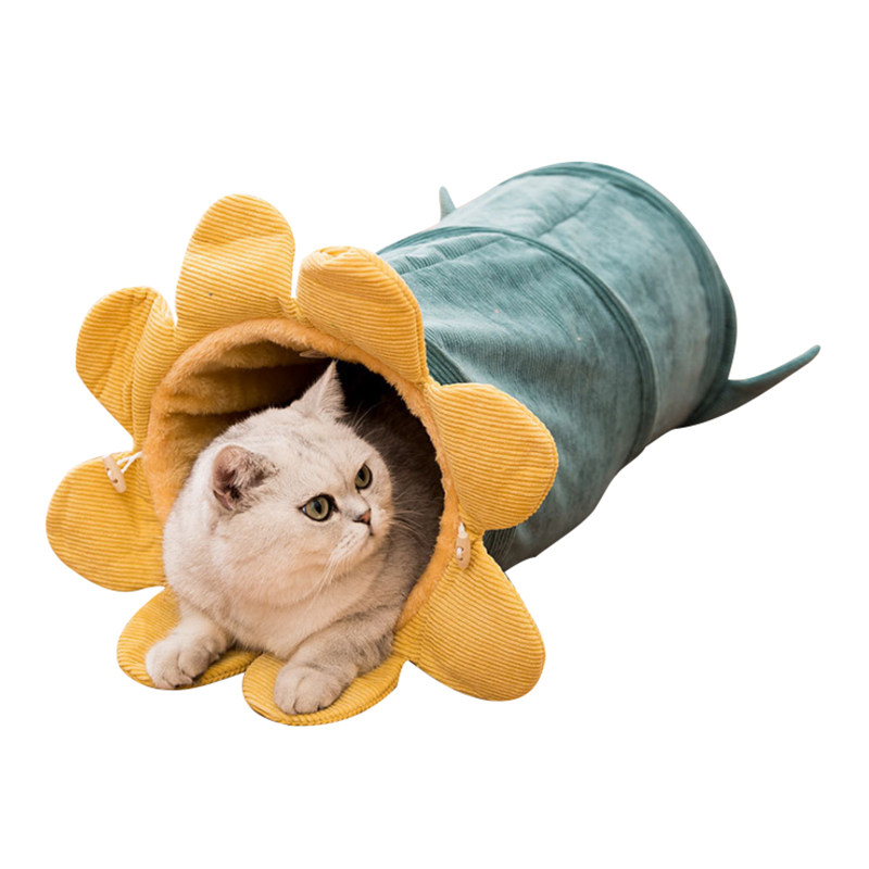 宠物用品双通猫隧道英短泰迪猫窝狗窝响纸通道猫床猫爬道四季通用