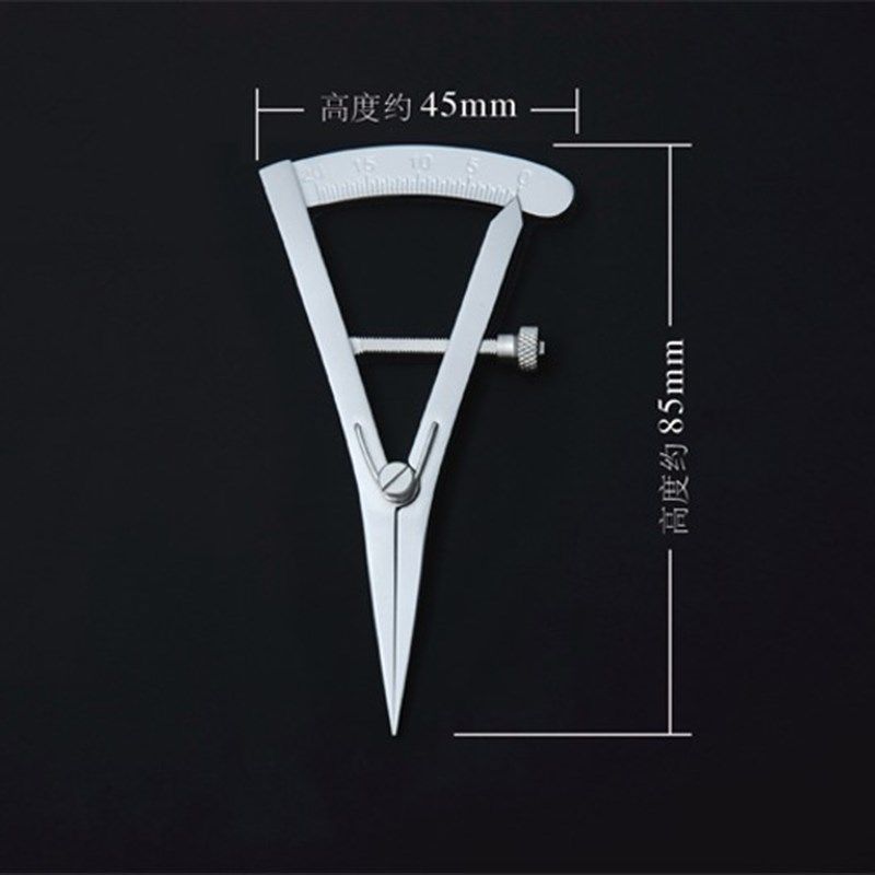 皮革边线器迷你间距规皮具划线器手工皮具DIY工具不锈钢定规铁规