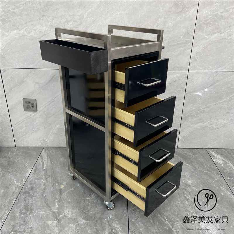 美发工具柜理发店发廊专用多功能烫染工具车理发柜子发型师储物柜