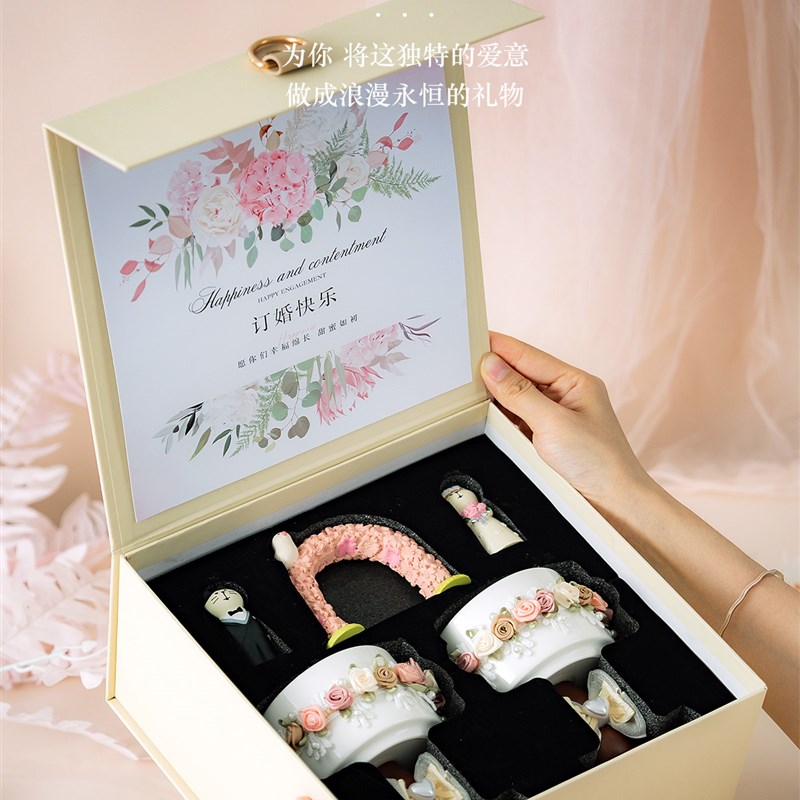 新婚礼物送闺蜜订婚结婚仪式感香薰蜡烛礼盒新人小众高级仪式感