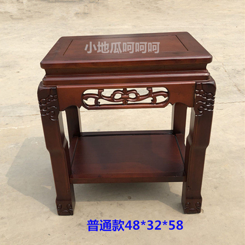 包邮客厅花架实木鱼缸底座鱼缸架盆景架子石桌阳台花几客厅花盆架