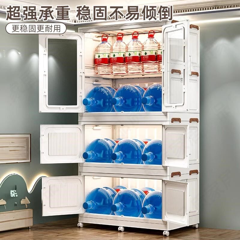 德式衣柜家用卧室秒安装折叠简易衣柜零甲醛用宝宝收纳柜结实耐用