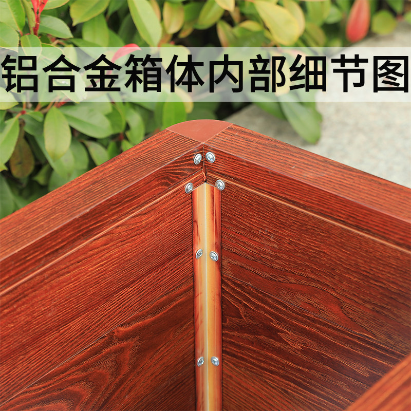 铝合金花箱定制栅栏长方形花坛组合花槽花盆阳台庭院种植箱户外