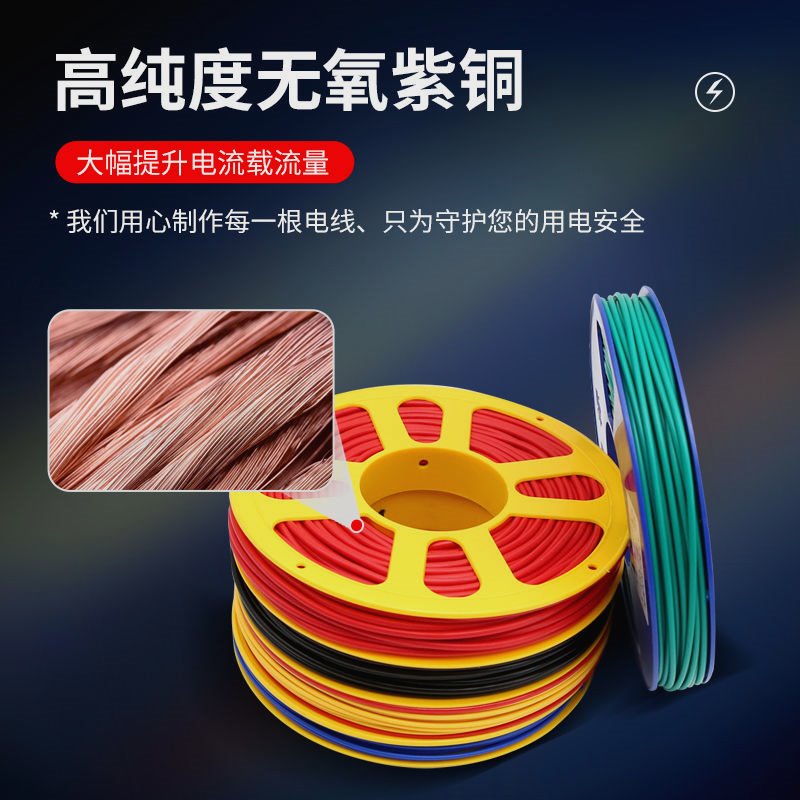 国标纯铜电缆线 耐高温防水电线 汽车改装专用线材