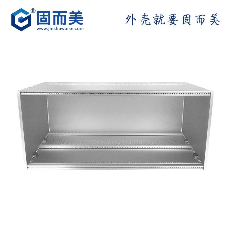 5u工控插箱铝型材外壳定制控制器6u散热仪器2u4u箱体加厚全铝机箱
