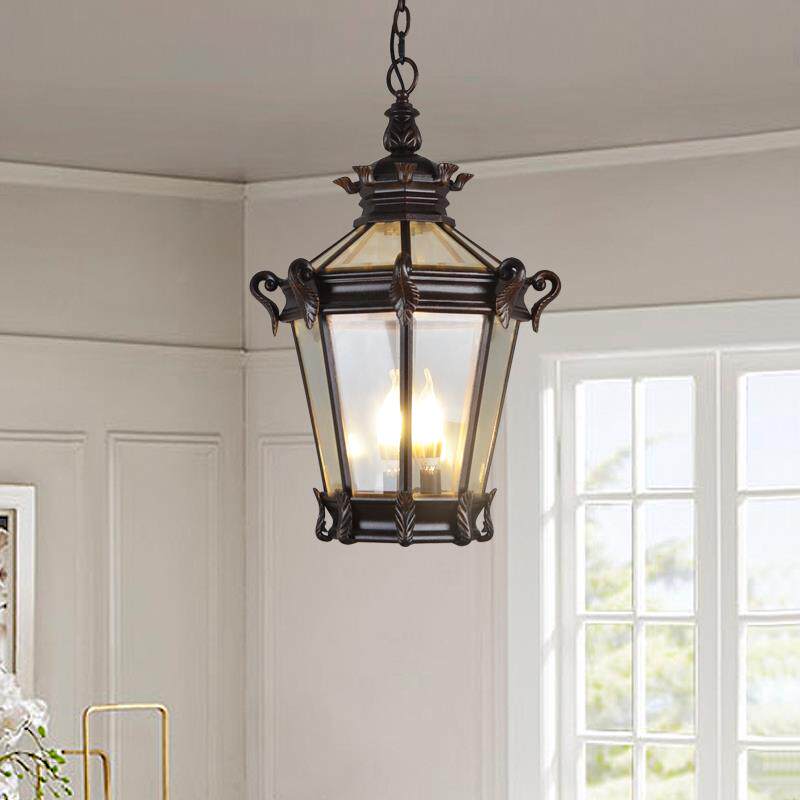 欧式户外吊灯防水别墅彷古庭院吊灯防雨阳台过道走廊凉亭室外吊灯