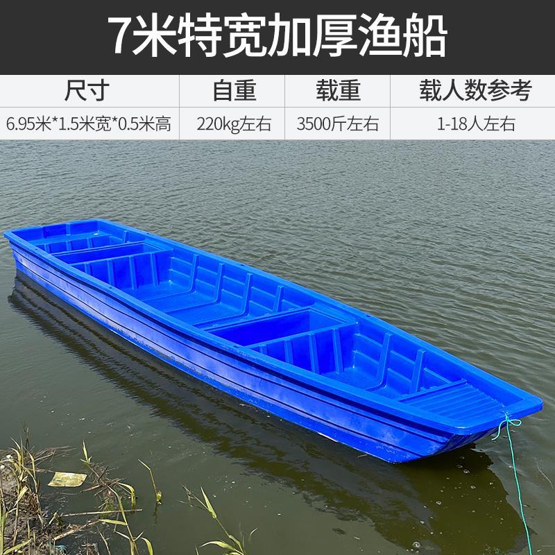 2米-6米长塑料船渔船钓鱼船双层牛筋加厚捕鱼船水产船冲锋舟