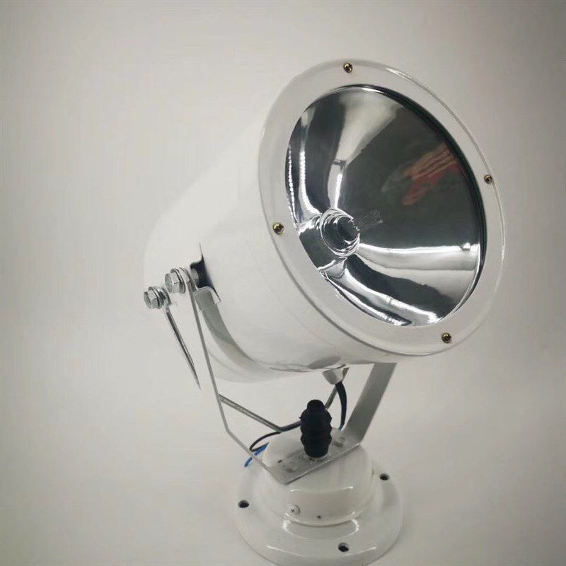 船用不锈钢氙气探照灯12V/24V/220V150W强光收索灯远程射灯