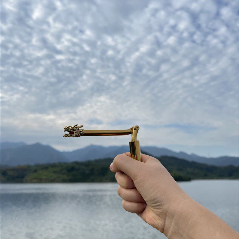 正品寻龙尺高精度纯铜折叠白金款探测棒辅助罗盘工具高精度专业