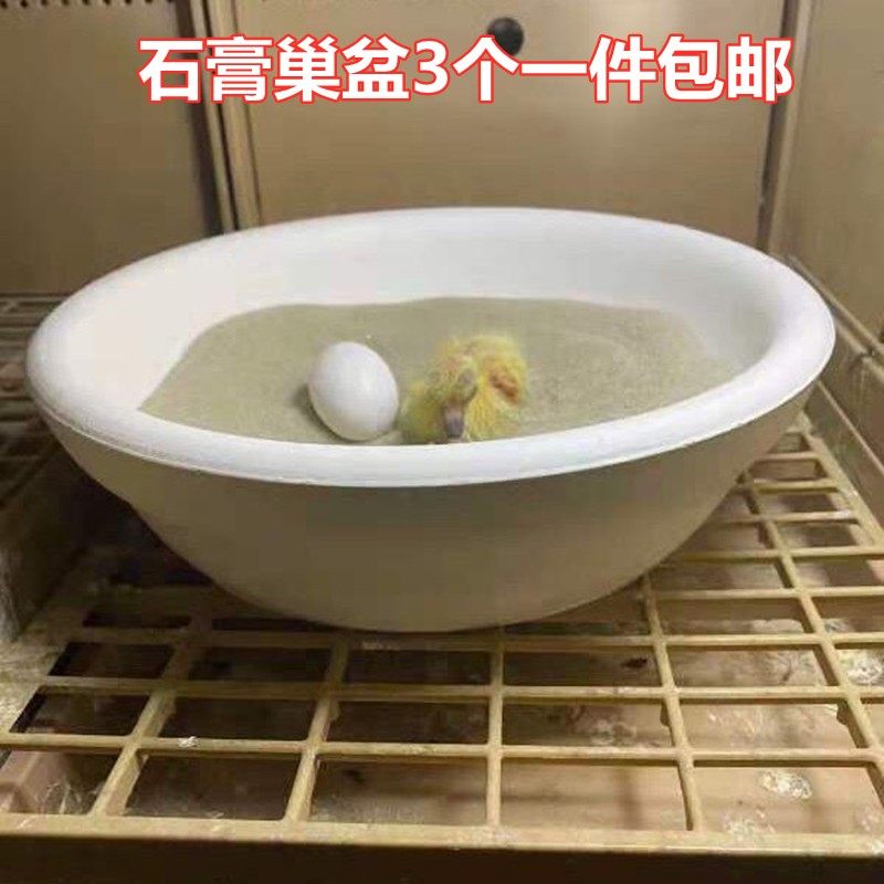 赛鸽用品加厚石膏鸽巢盆孵蛋盆鸽子窝信鸽蛋巢蛋窝防侧翻鸽笼盆巢
