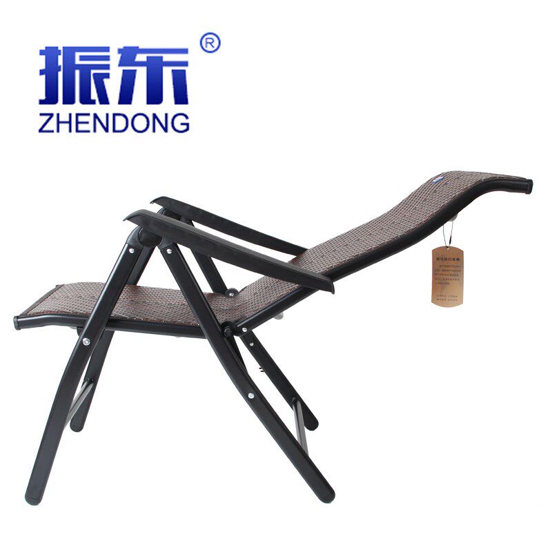 振东午睡午休办公椅折叠躺椅夏天凉靠椅便携家用老人休闲靠背椅子
