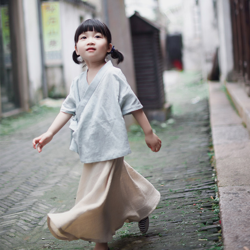 汉服童装夏儿童唐装男女童套装兄妹中国风宝宝复古装儿童民族服装