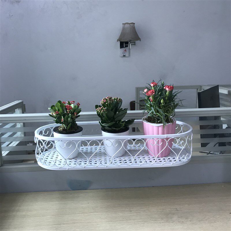 办公室隔板悬挂绿萝花架办公桌屏风文件收纳挂篮桌面多肉置物架