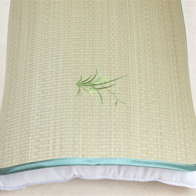 枕席单人席子枕片凉席枕头套夏季草席枕头垫子兰草蔺草绑带枕头片