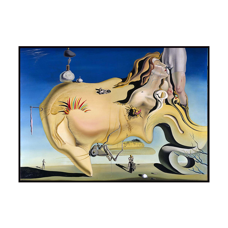 达利装饰画北欧画小众性冷淡风油画世界名画艺术画民宿挂画