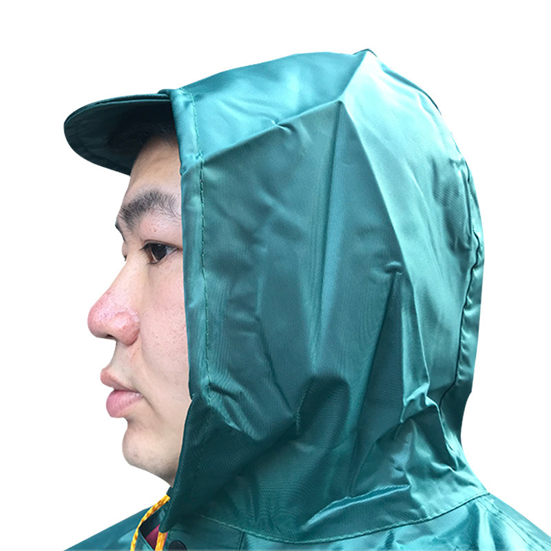 梦婷308牛筋津布带反镜 摩托电动车雨衣雨披双人双头加大加厚包邮