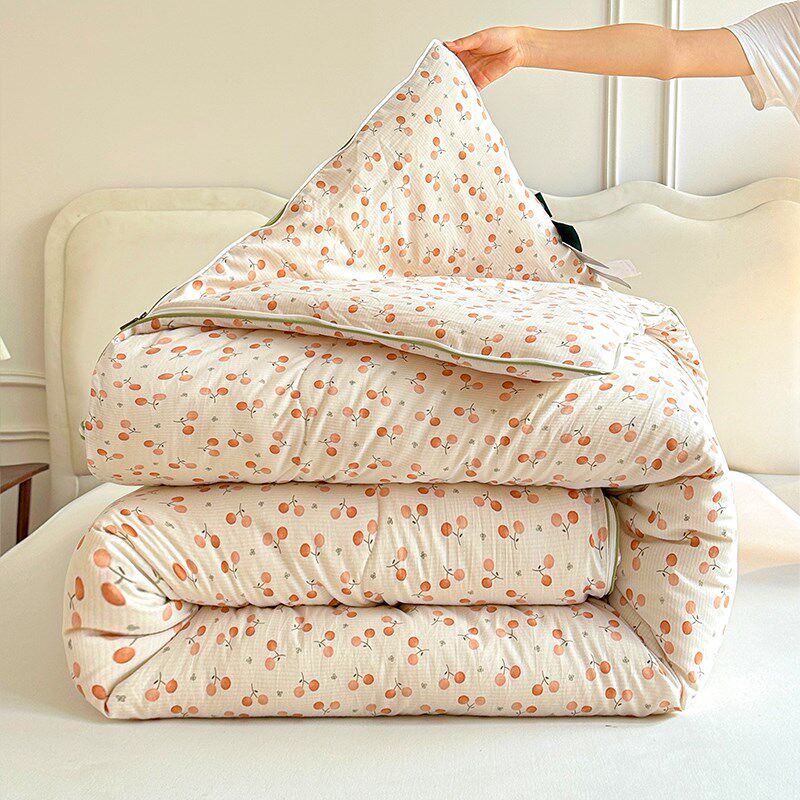 有氧空气层花云朵子母二合一被子被芯150x200x230cm单人学生宿舍