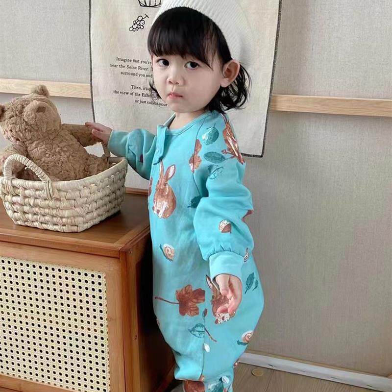 外贸4层6层ins竹棉竹纤维婴幼儿纱布数码印花长袖分腿睡袋