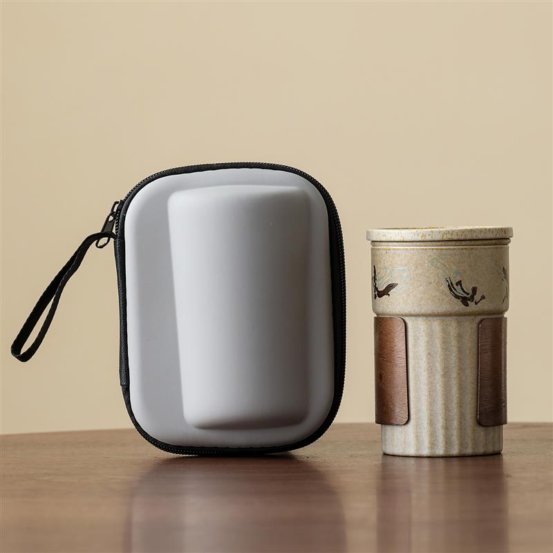 敦煌文创茶杯陶瓷带盖过滤泡茶杯个人杯高档办公茶杯茶水分离杯子图片