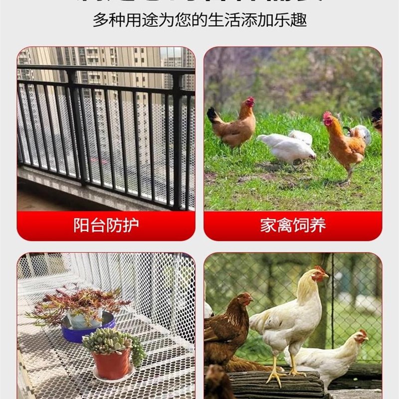 加厚塑料网格养殖围栏养鸡养鸭养蜂养蚕养鱼虾网儿童防护防猫网