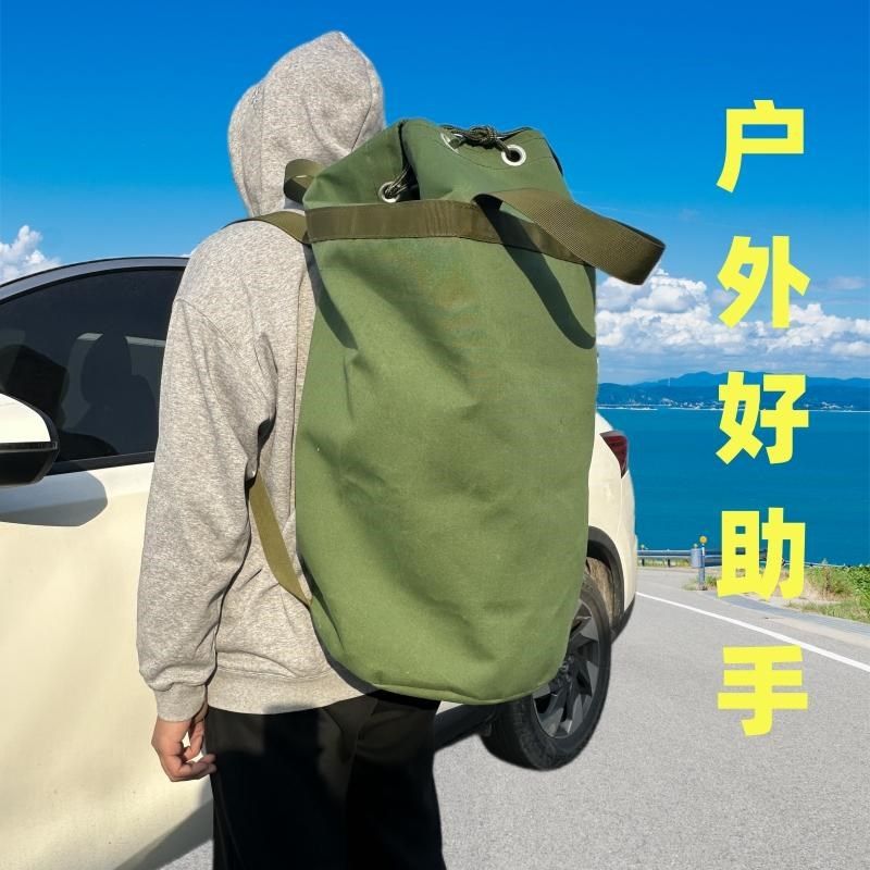 帆布多功能一包两用工具包双肩手提工具袋加厚大容量快递搬家揹包