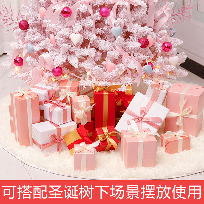 圣诞节装饰品礼物盒新年装饰礼盒礼品盒圣诞饰品橱窗场景布置摆件